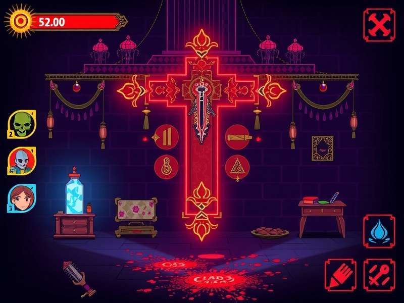 Chilling Chamber Cross gameplay screenshot